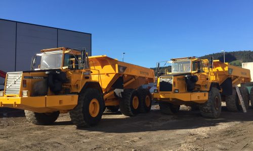 Excavaciones en Asturias, dumpers